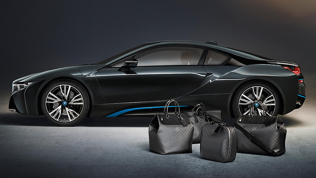 BMW i8 Electric Sports Car and Custom Set of Louis Vuitton Luggage -  SeaChange