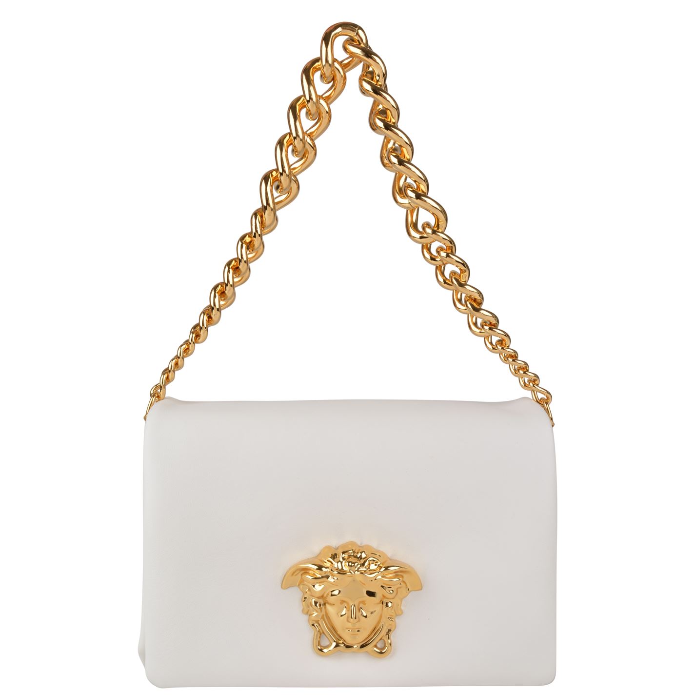 Versace White Palazzo Flap Handbag and 