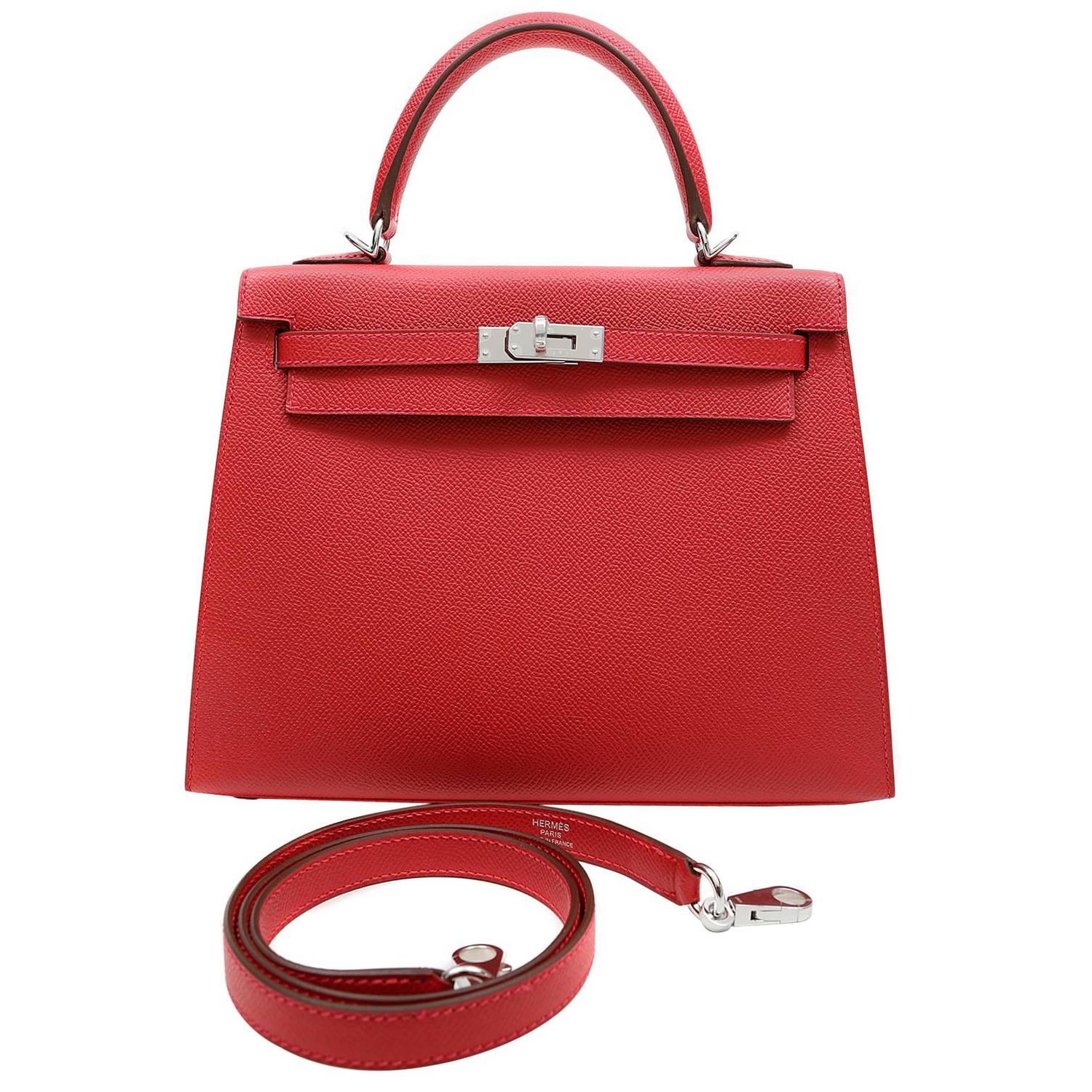 hermes kelly bag red