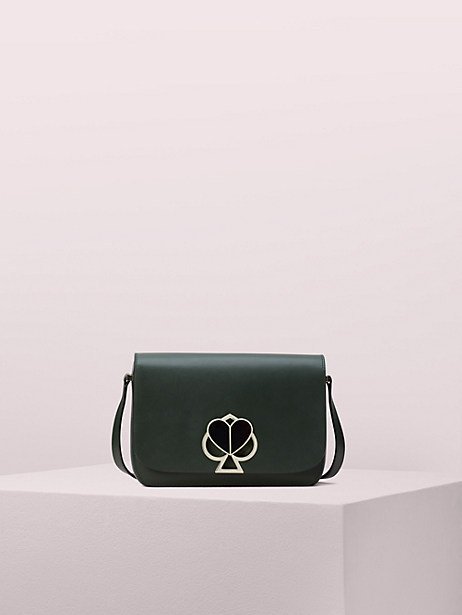 Kate Spade Nicola Twistlock Medium Shoulder Bag-Deep Evergreen PXRUA167-312  - Handbags, Nicola - Jomashop
