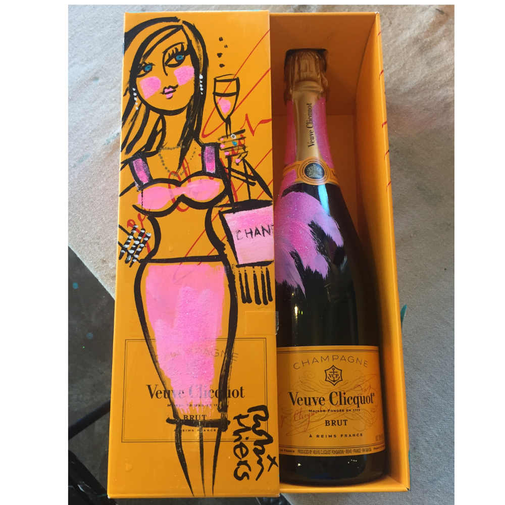 CUSTOM ORANGE Champagne Label Digital Download Veuve Cliquot 